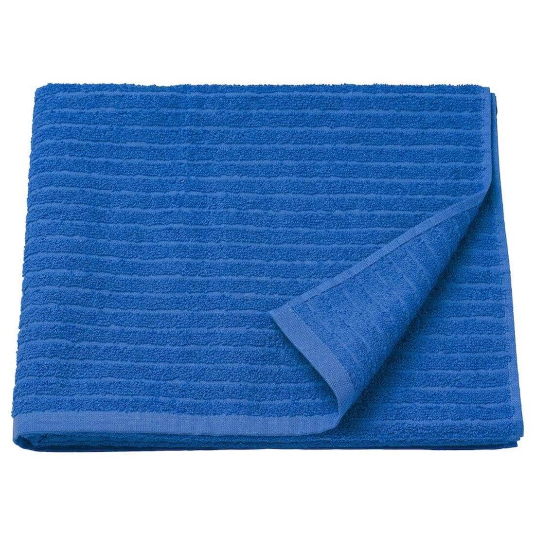 Ikea VÅGSJÖN Bath Towel, Bright Blue, 70x140 cm-image-28