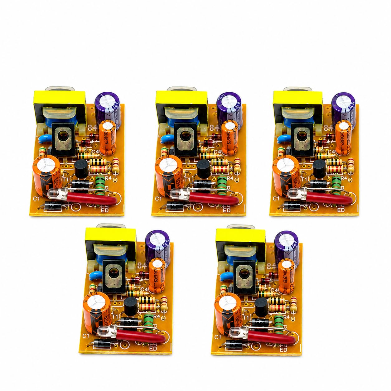 SMPS 220V AC to 12V DC Power Supply Board Driver PCB for LEDCCTV – Pack of 5 Power Supply-image-36
