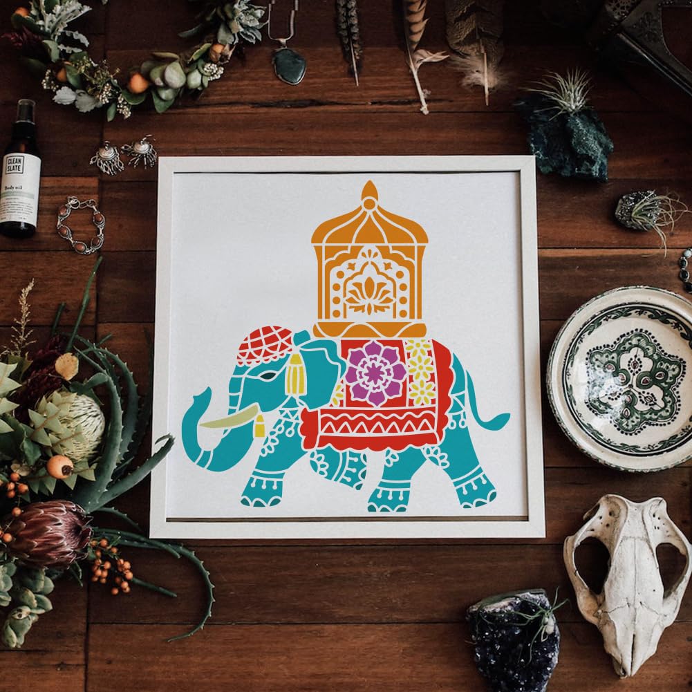 Kit per pittura con diamanti a forma di elefante, per decorare le pareti della casa, regali, 30,5 x 40,6 cm