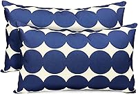 Vista 43 de Juego de 2 fundas de almohada decorativas de 18 x 18 pulgadas, fundas de almohada decorativas para sofá, sala de estar, exterior, funda de almohada
