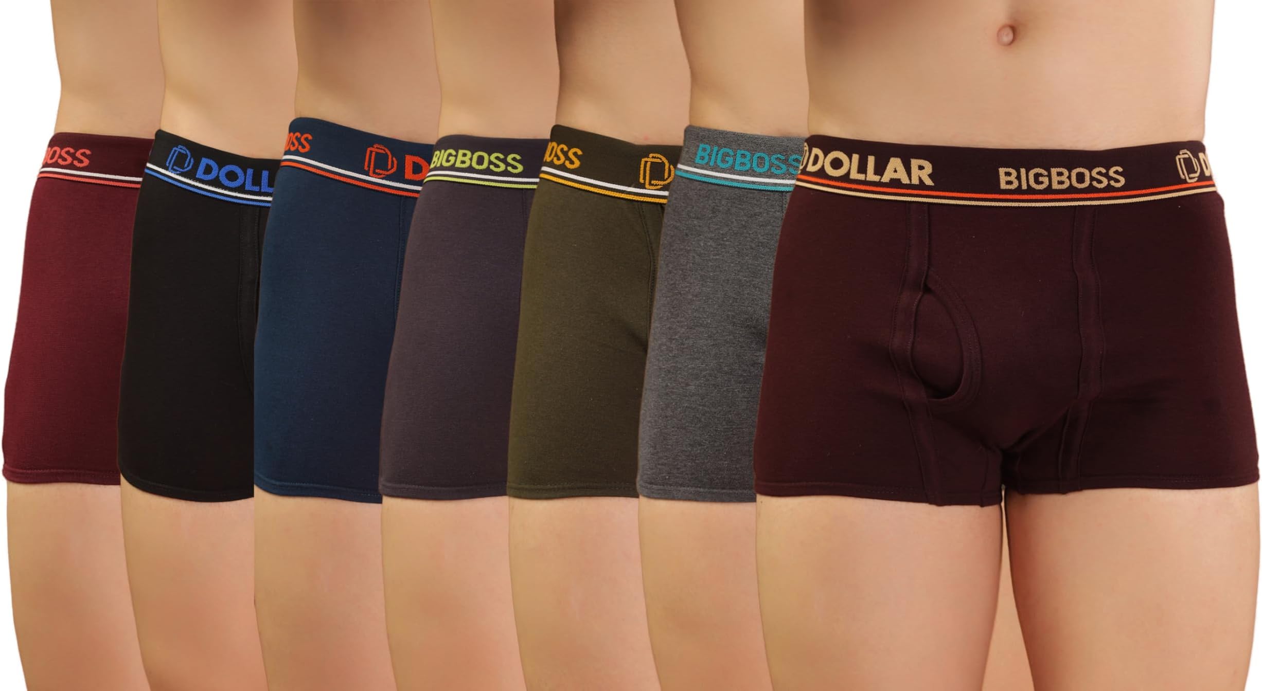 Dollar Bigboss Men's Cotton Blend Modern Regular Solid Trunk