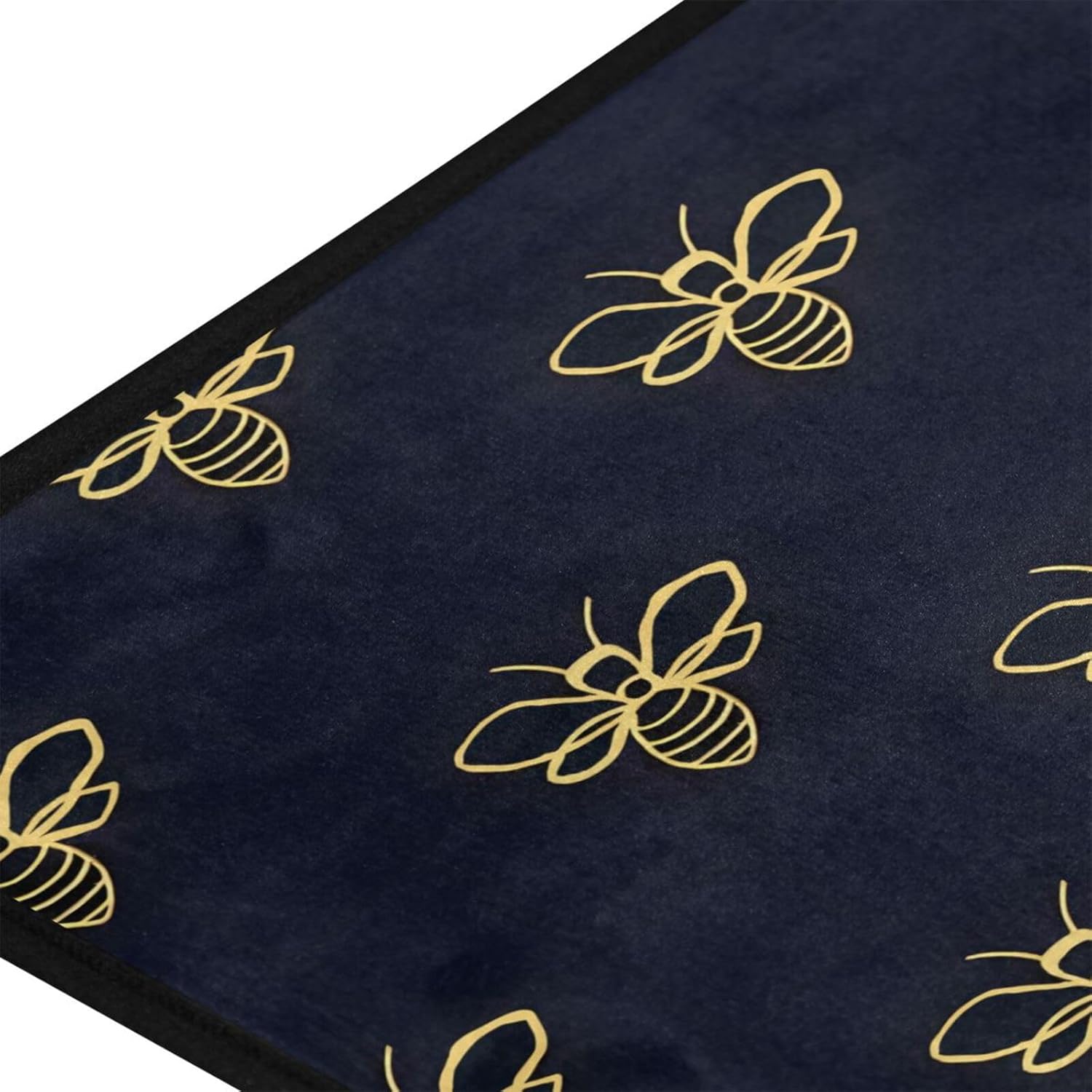 ALAZA Kitchen Rugs Door Mat Bath Mats Area Rugs Floor Non Slip Washable Butterfly Purple Flower for Bedroom Living Room 39×20in (D6)