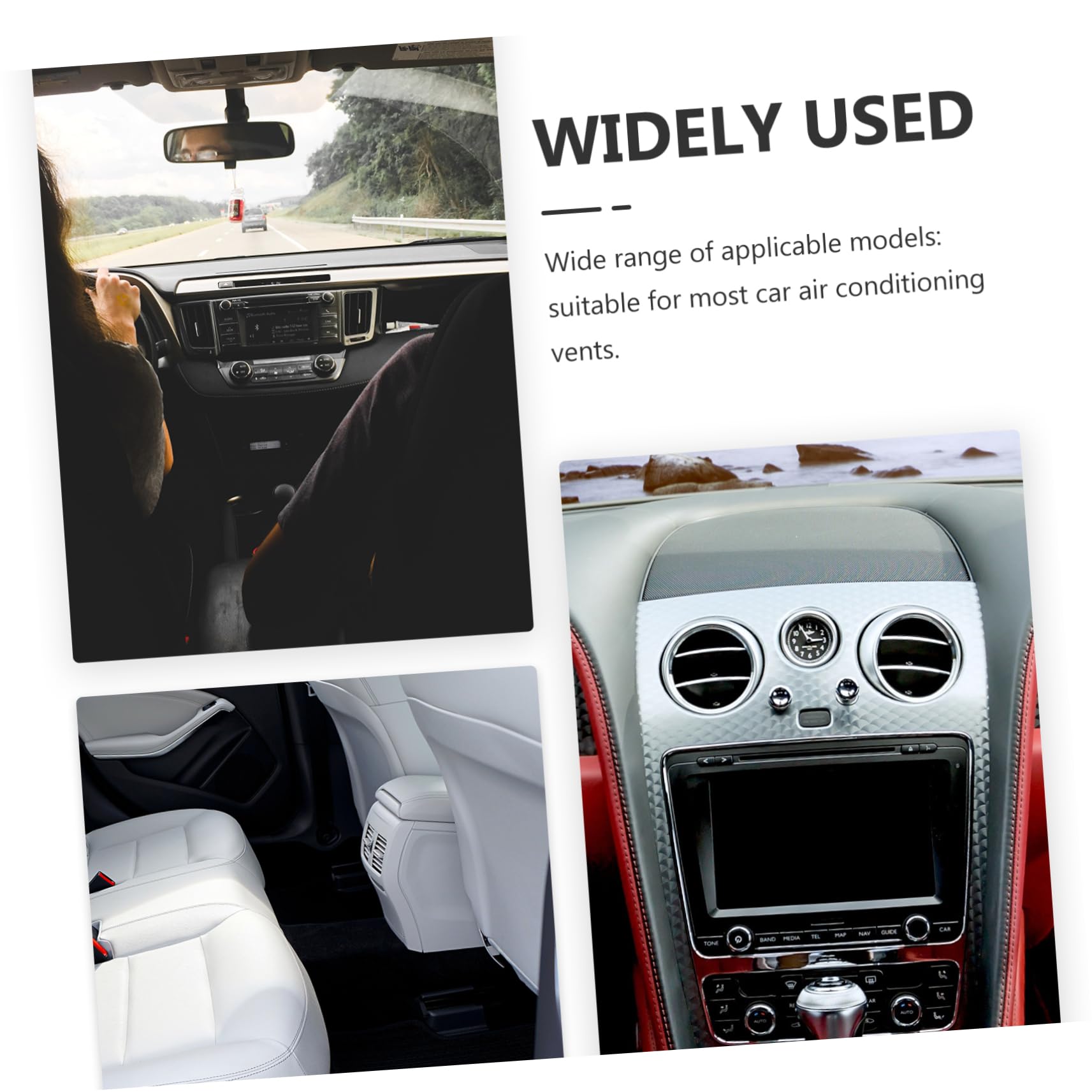 Clip Profumate per Bocchetta Auto 100pezzi Plastico Nero | Diffusore Aromi per Auto, Vacanze Estive, Accessori per Auto Interni, Firm Clamping