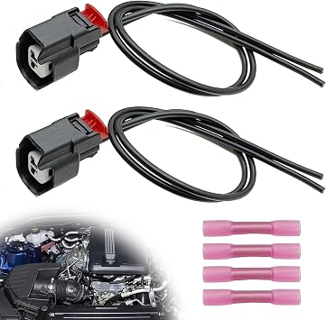 Pleoos 2Pcs ABS Wheel Speed Sensor Wiring Harness Connector Pigtail Plug Compatible with Jp Chevy GMC Replace OE 68065018AA 3U2Z14S411BXAB 19352068 5183448AA 645-134 S-1895