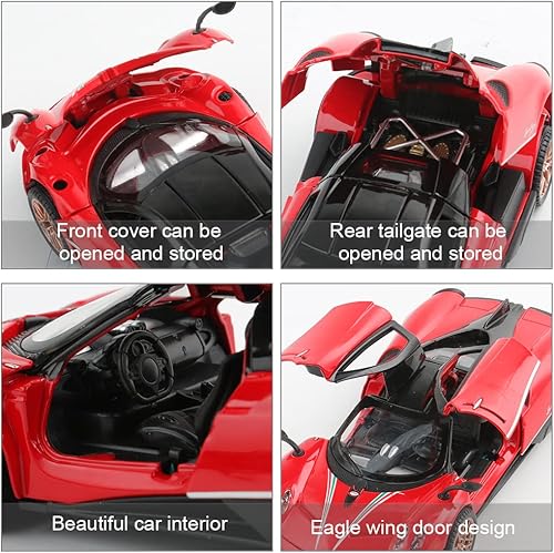 Miniatura 5 de Coche de juguete a presión coleccionable Pagani Huayra Dinastia - Modelo de automóvil deportivo Pagani Huayra Dinastia, escala 132 de aleación de