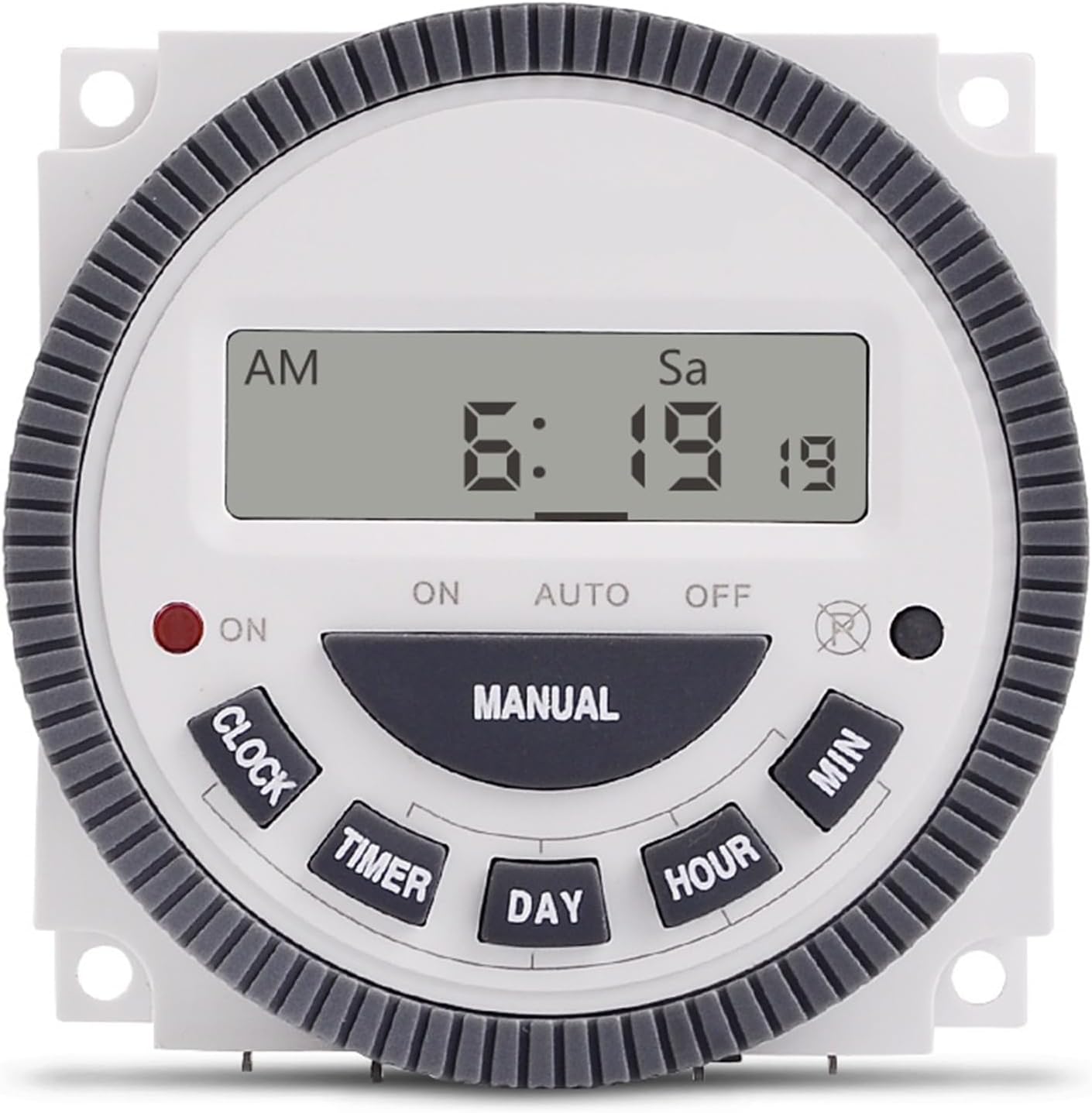 1NO + 1NC Volt Free Output 16A Time Relay Control 220V 230V 240V 7 Days Programmable Digital Timer Switch with Protective Cover