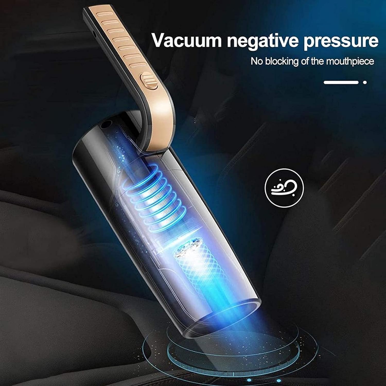 Handheld Vacuum,120W 4500PA Hand Held Vacum Portable Car, Small Mini Light-Weight Vaccuum Cleaner for Pet Hair Carpet Home