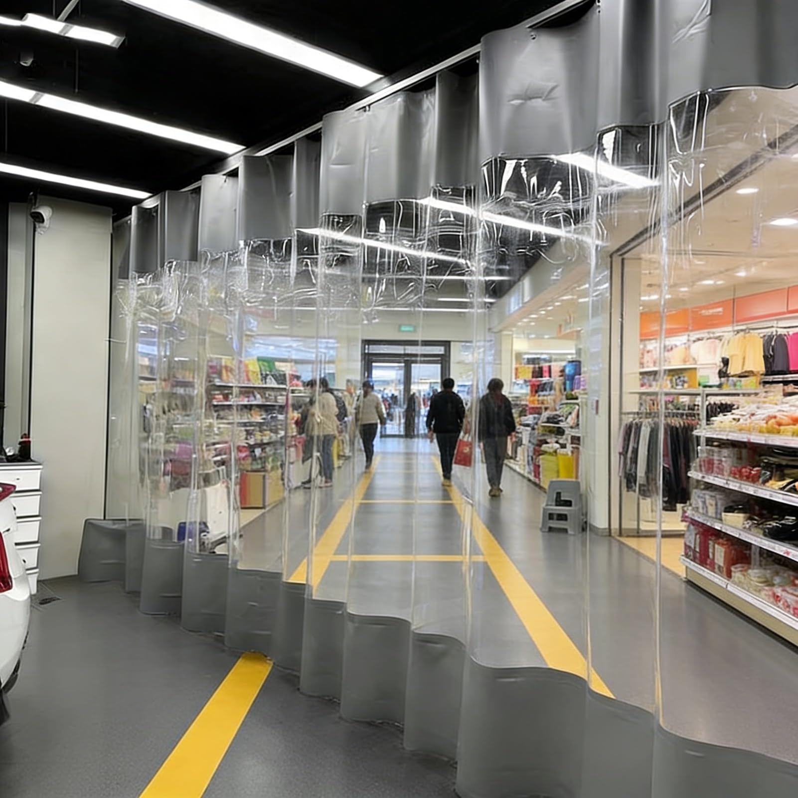 GJMSSMY Flexible Waterproof Industrial Partition for Garage and Warehouse Separation - Easy to Install Heavy-Duty Divider for Optimal Space Management and Safety