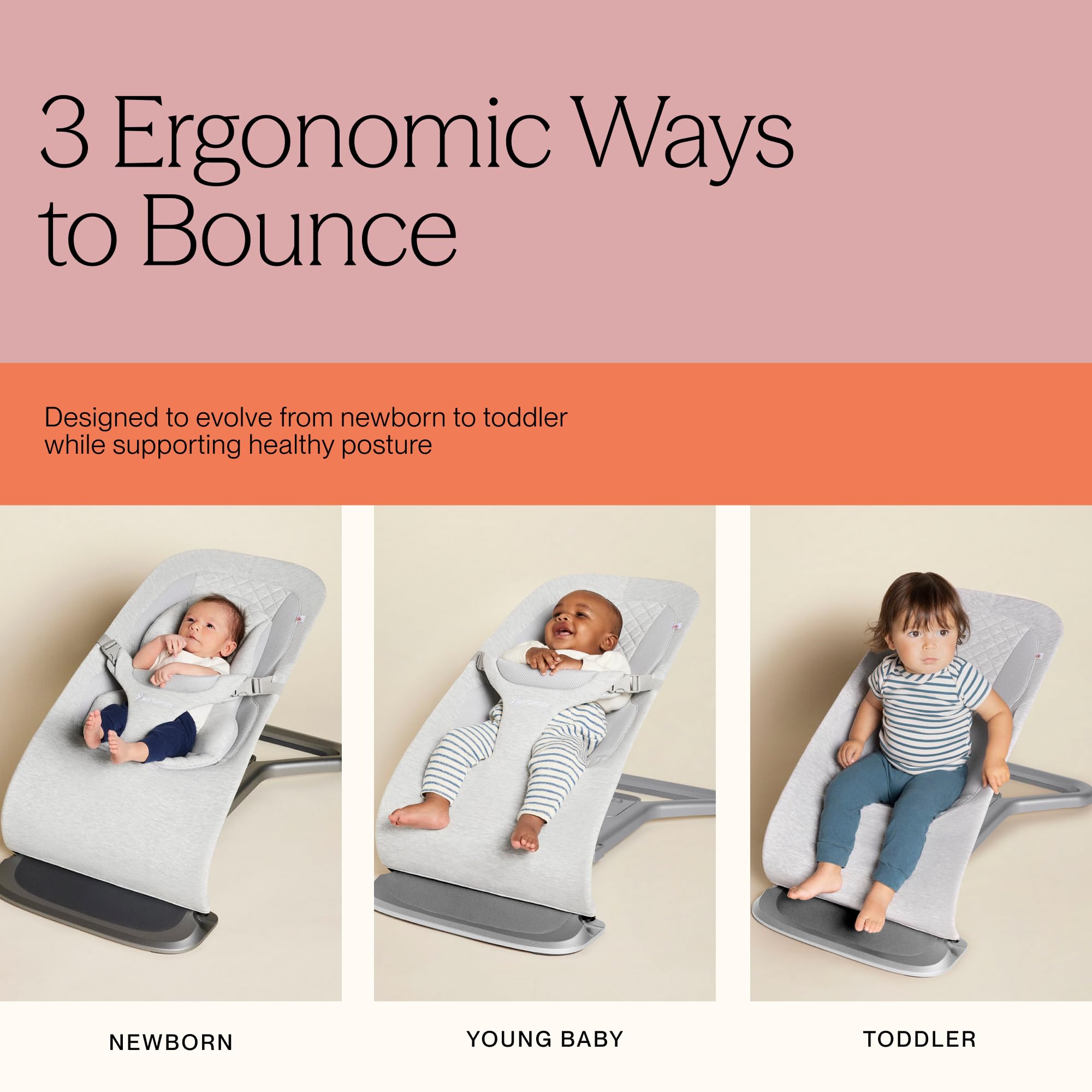 Amazon.com : Ergobaby Evolve 3-in-1 Bouncer, Adjustable Multi