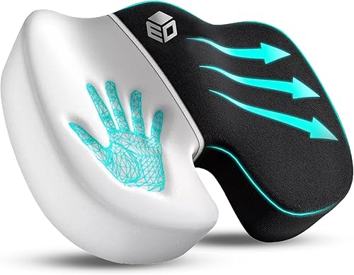 Cojín de asiento de espuma cómoda para aliviar el dolor de coxis, espuma viscoelástica ergonómica antideslizante para apoyo sentado todo el día,