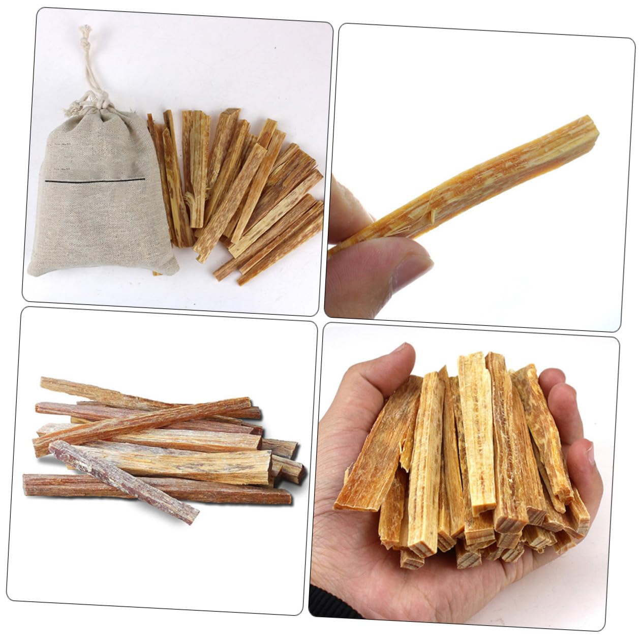 Happyyami 2piezas De Madera para Prácticas De Ignición para Camping y Barbacoas De De Madera para Encender Estufas y Fogatas