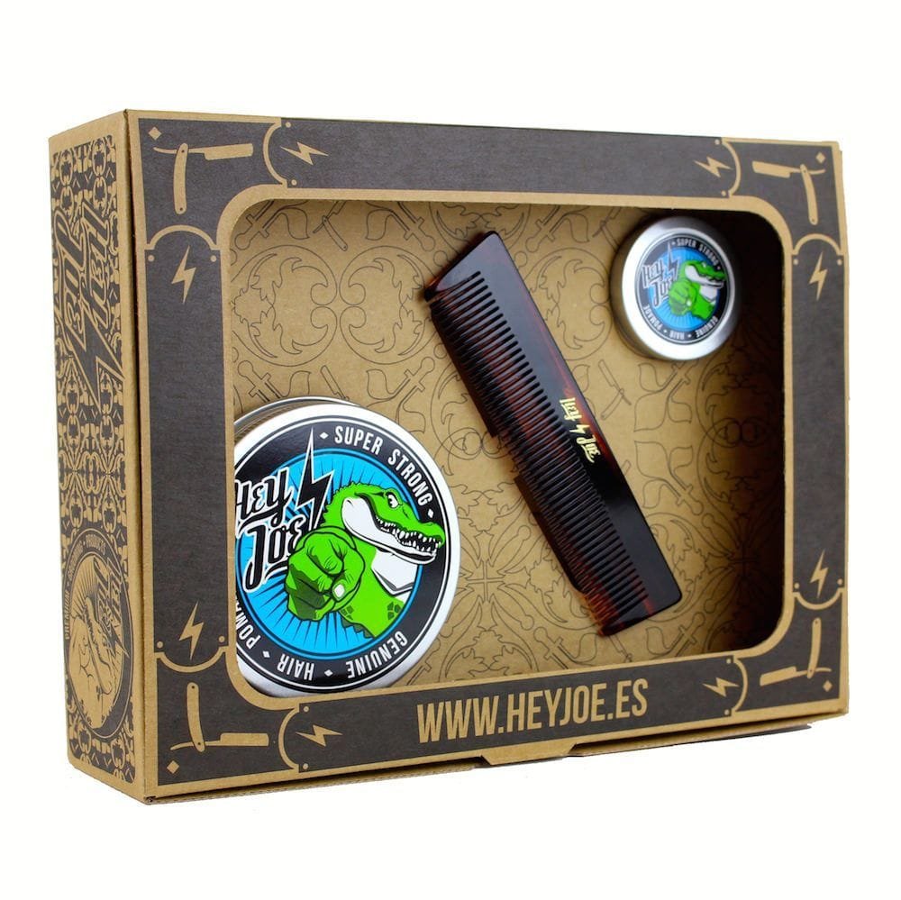 Hey Joe – Pomade Survival Kit Super Strong | Kit Ointment Extra Strong Contains the Ointment 100 ml., 15 ml. and Our Pocket Comb Handmade