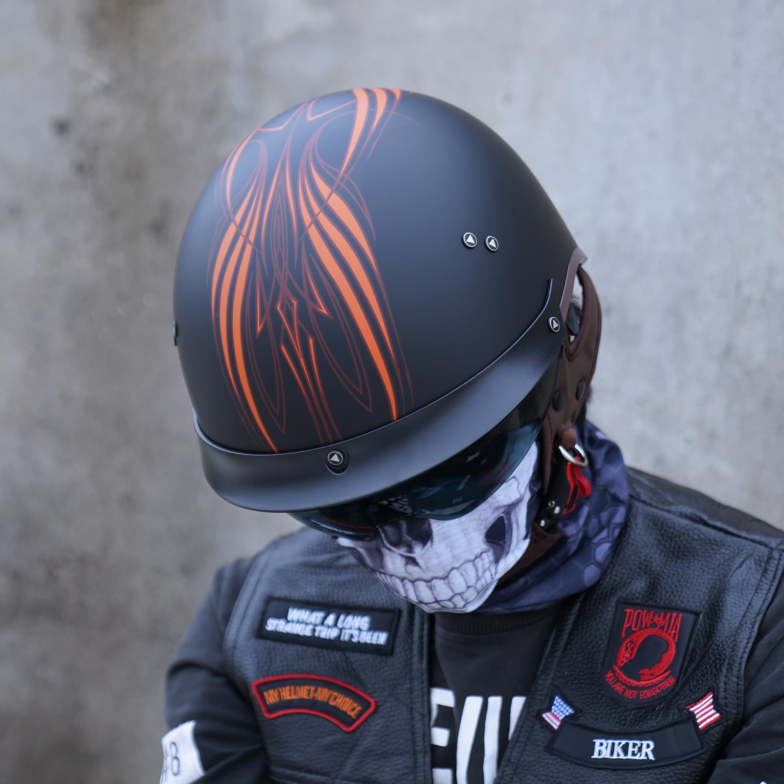qooページ Amazon.com: JQF Gear Retro Motorcycle Helmets for Men Women