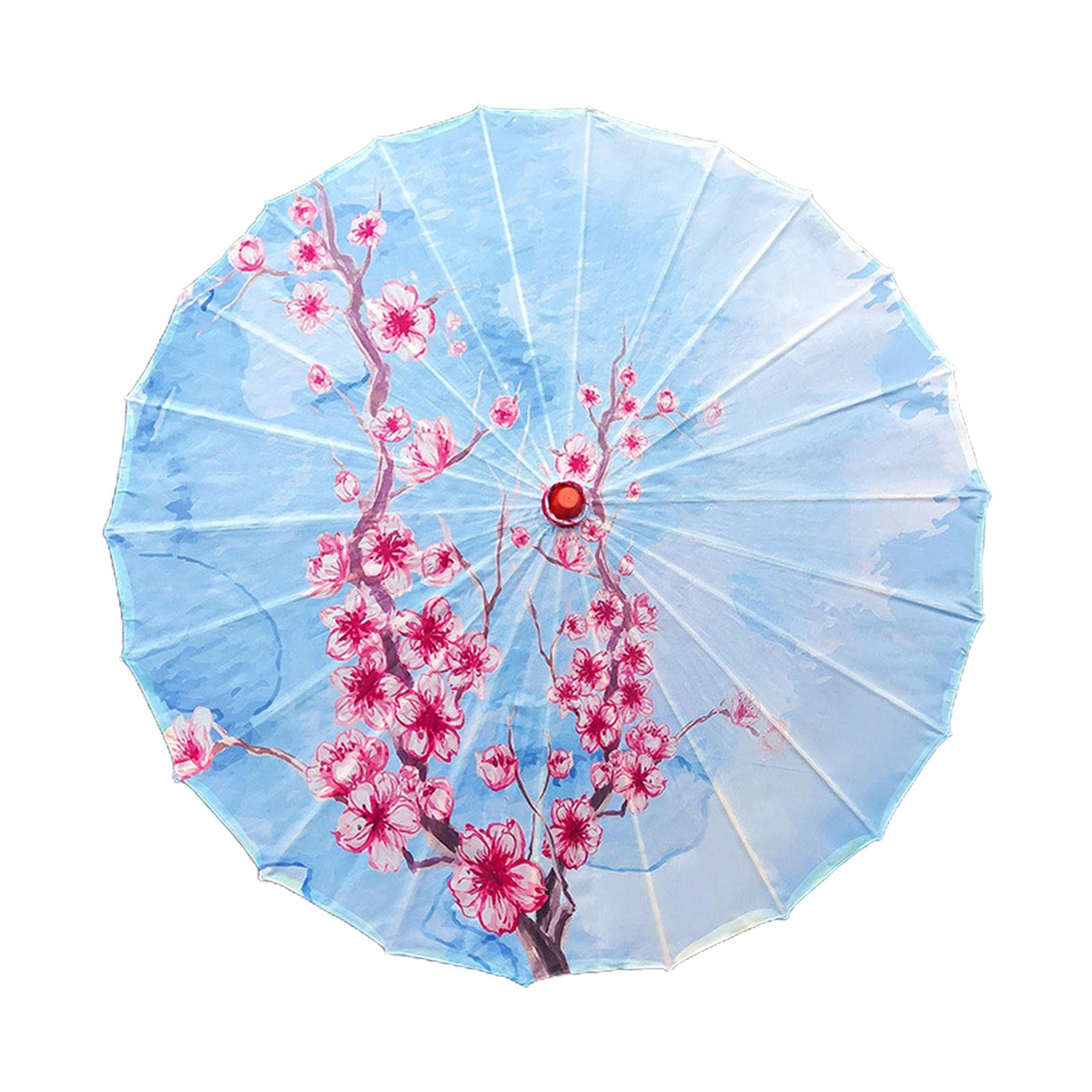 F Fityle Chinesischer Papierschirm Stoff, Geölter Papierschirm, Japanischen Papier Regenschirm, Handgemachte Chinesischer Geölter Ölpapier Regenschirm für Kostüme Musikfestivals Fotografie