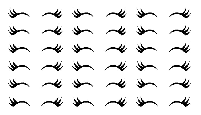 amazon com 100 unicorn eyelash stickers nursery wall decor lashes decal eyelash invitation seals makeup stickers princess birthday cup sticker handmade products