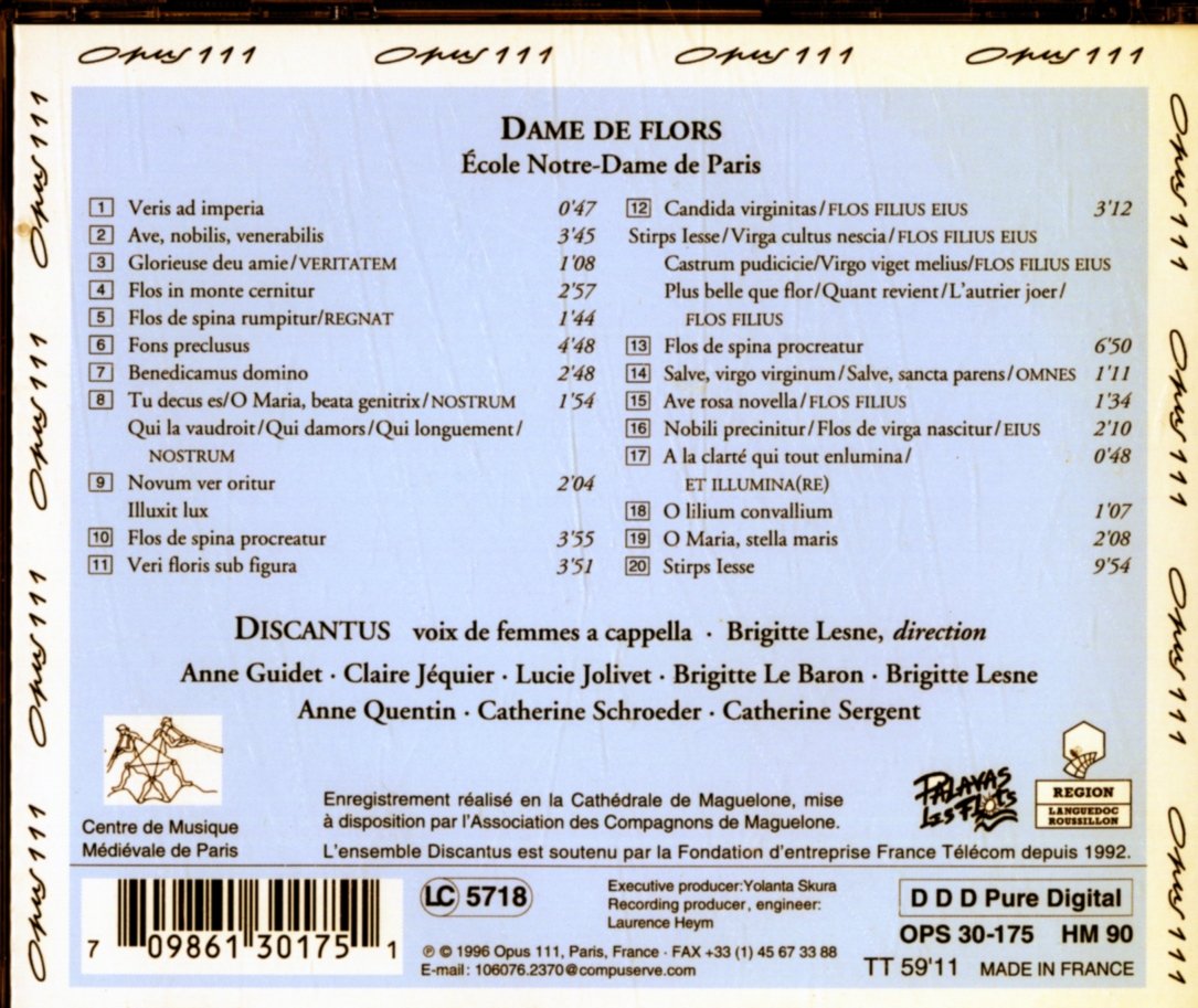 Dame de Flors - Ecole Notre Dame XIe-XIIe siècles