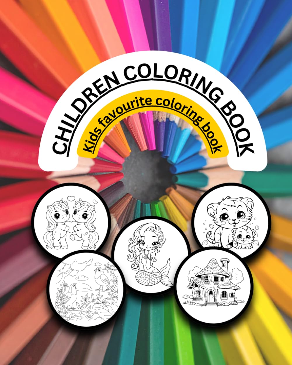 children coloring book: Kids’ Favorite Coloring Book – A Joyful Coloring Adventure for Young Artists