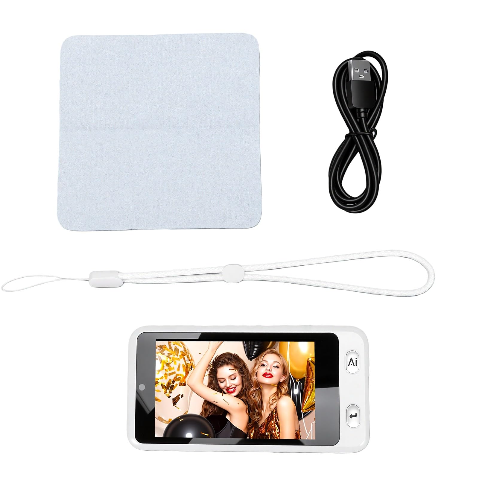 Sxhlseller Fotocamera Digitale AI con Messa a Fuoco Automatica da 13 MP, Touch Screen da 4 Pollici, Videocamere Fotografiche WiFi con Effetti AI, Schermo Selfie per i Viaggi