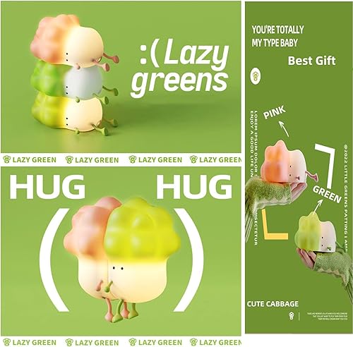Miniatura 7 de Silicone LED Night Light for Kids Cute Cabbage Light Dimmable Night Light with Rechargeable and Timer  Kawaii Light for Breastfeeding  Bedroom