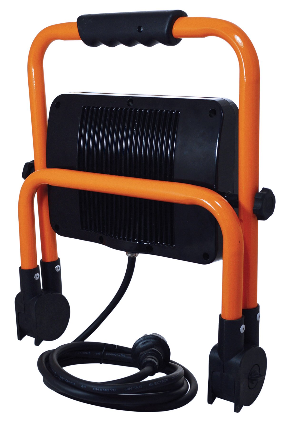 TIBELEC 348460 Projecteur LED de chantier pliable Métal 50 W Orange 210 x 290 x 375 mm