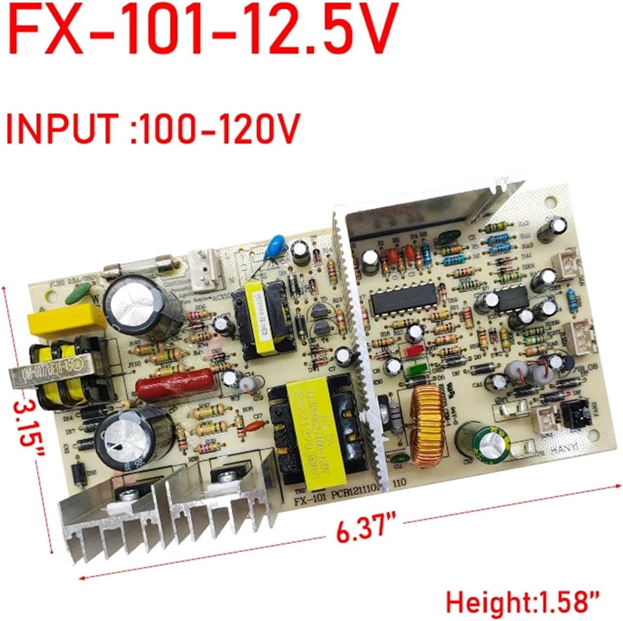 Red Wine Cabinet Power Board FX101 12.5V 70W Main Board Power Supply Refrigerator Accessories Circuit Board PCB121110K1