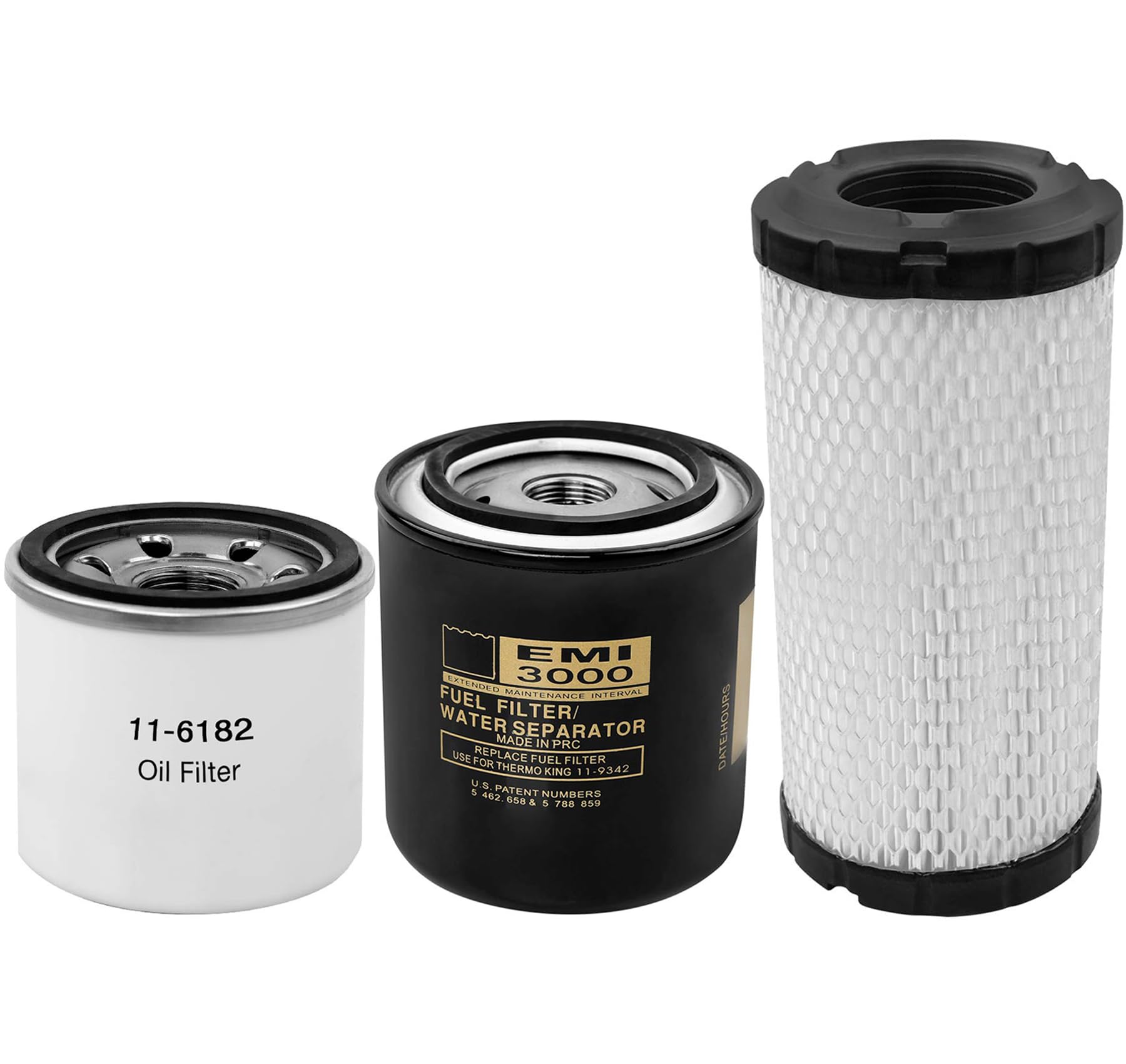 11-6182 11-9059 11-9342 Oil/Fuel/Air Filter Kit Compatible with Thermo King Tripac APU or Evolution