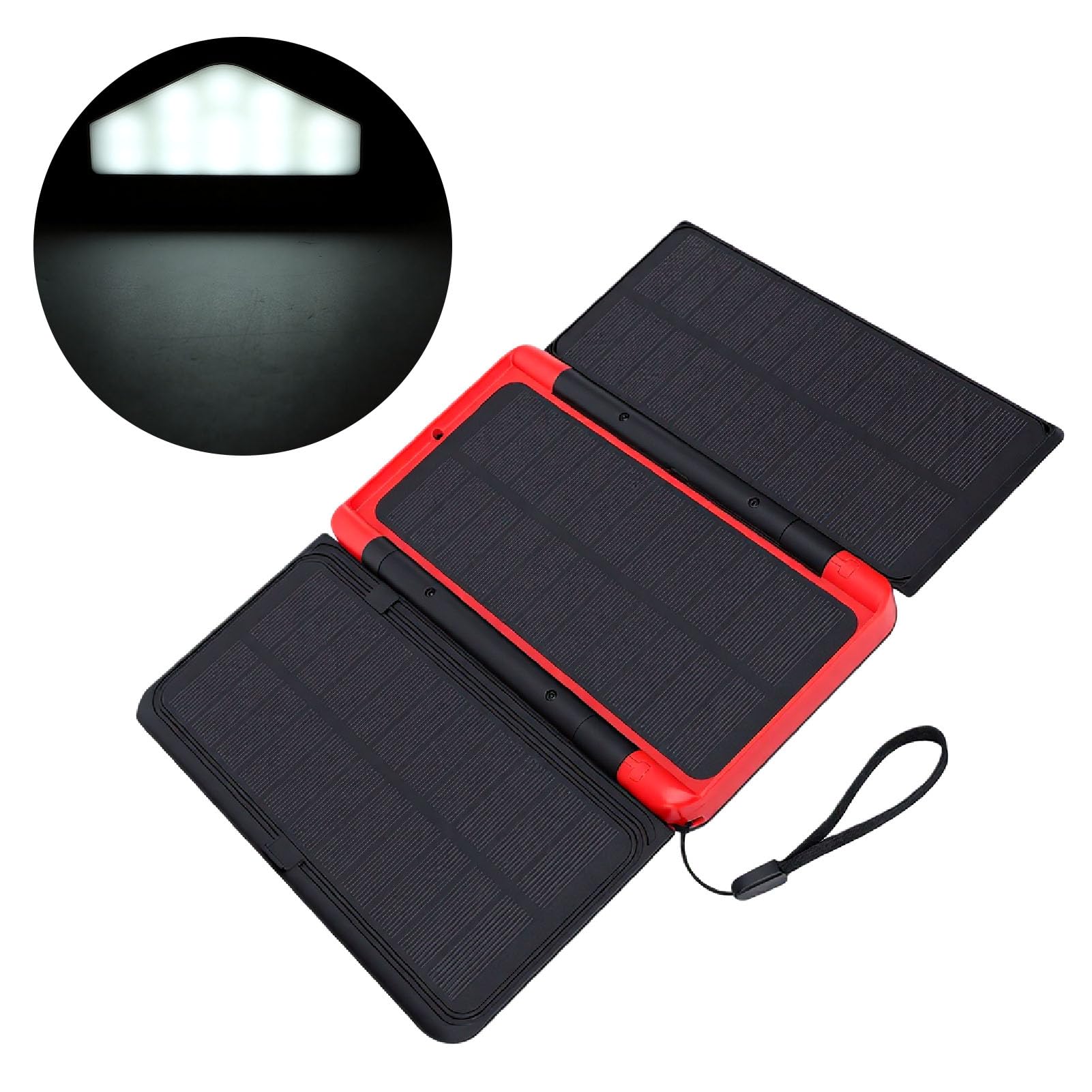 Tosuny Power Bank Solare da 10000 MAh con Pannelli Pieghevoli |Caricatore UPS USB C per Emergenza in Campeggio