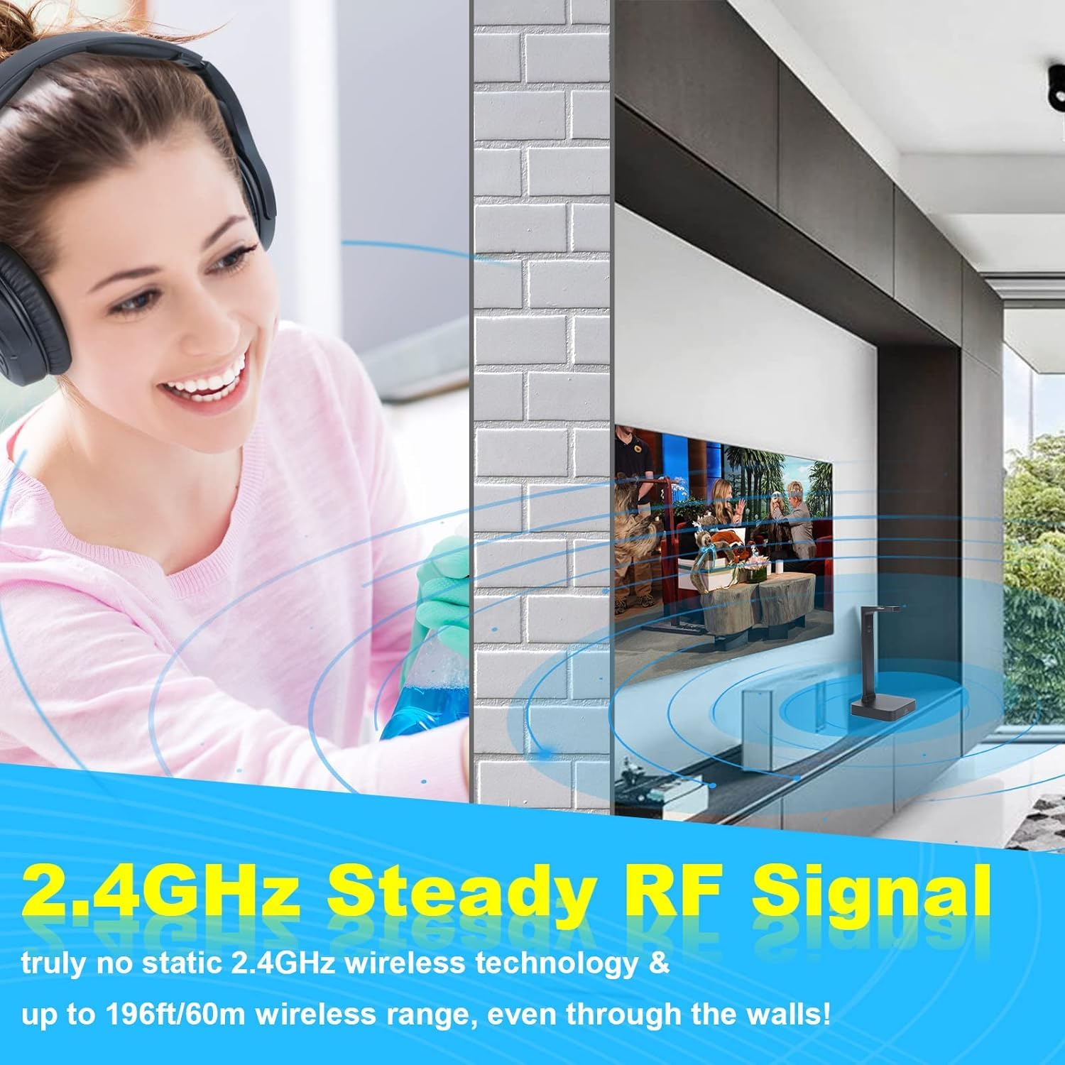 Monodeal 2025 Wireless TV Udi cuffieplug and play - Dettaglio