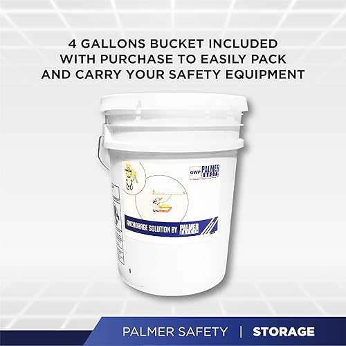 Vista 46 de Palmer Safety Arnés de seguridad de protección contra caídas Hammerhead Series Kit de seguridad I Arnés Premium + Cordón + Kit de extensor de anillo