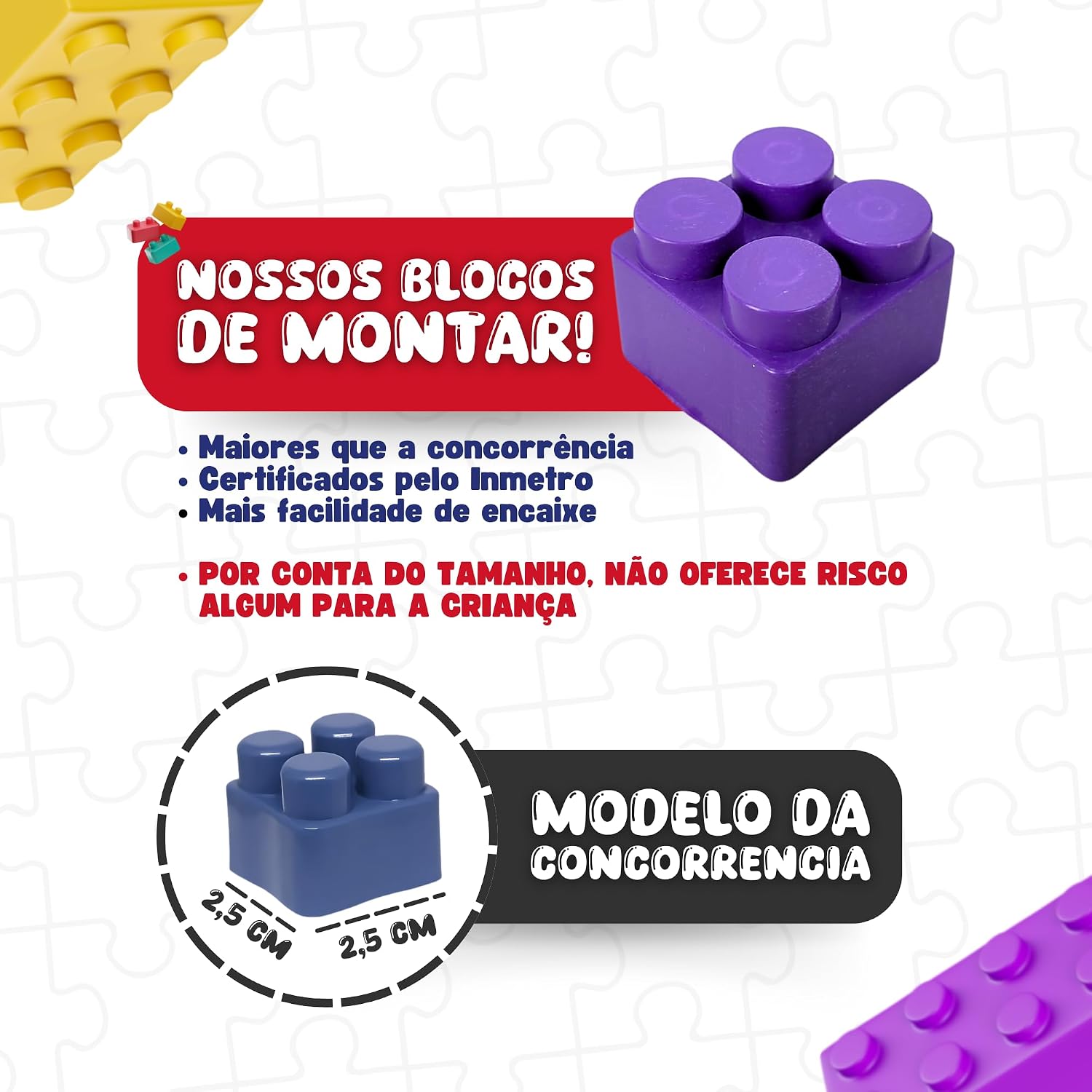 Blocos de Montar Brinquedo Educativo Construção 120 Peças Grande Brinquedo Para Crianças Bebê Infantil Blocos de Montar Brinquedo Educativo Construção 120 Peças Grande Brinquedo Para Crianças Bebê Infantil