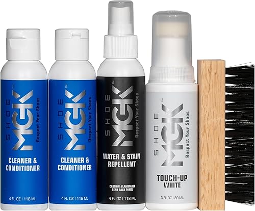 Miniatura 2 de Shoe MGK MVP - Kit de limpiador de zapatos y acondicionador, repelente al agua y manchas, retoque blanco y cepillo
