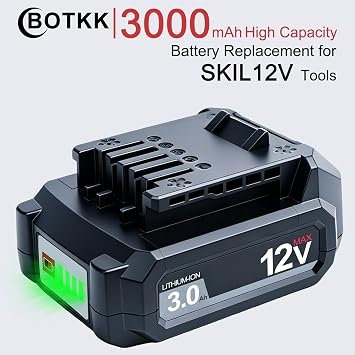 Upgraded 3000mAh Replacement for SKIL 12V Battery