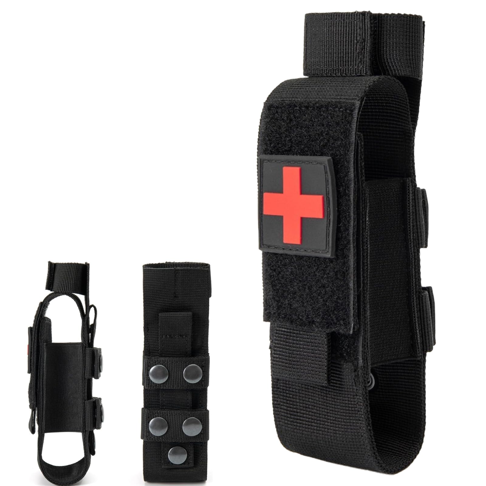 Funda táctica Molle de garrote en nylon, resistente al agua, para deportes al aire libre, camping, senderismo, escalada, primeros auxilios, emergencia, EDC, equipo de supervivencia, policía, militar