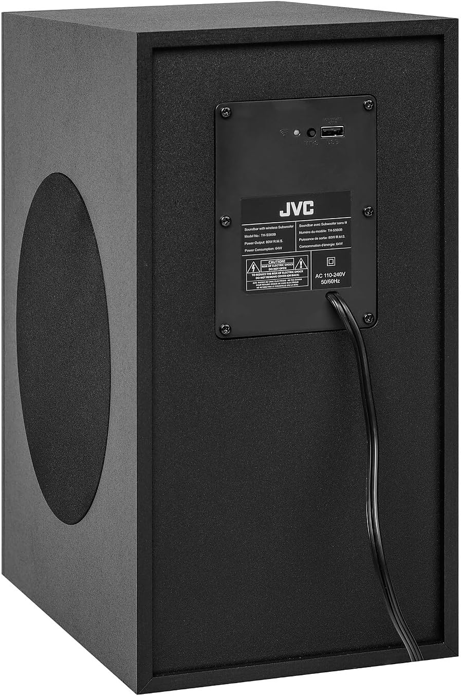 JVC TH-S560B Subwoofer Rear Panel