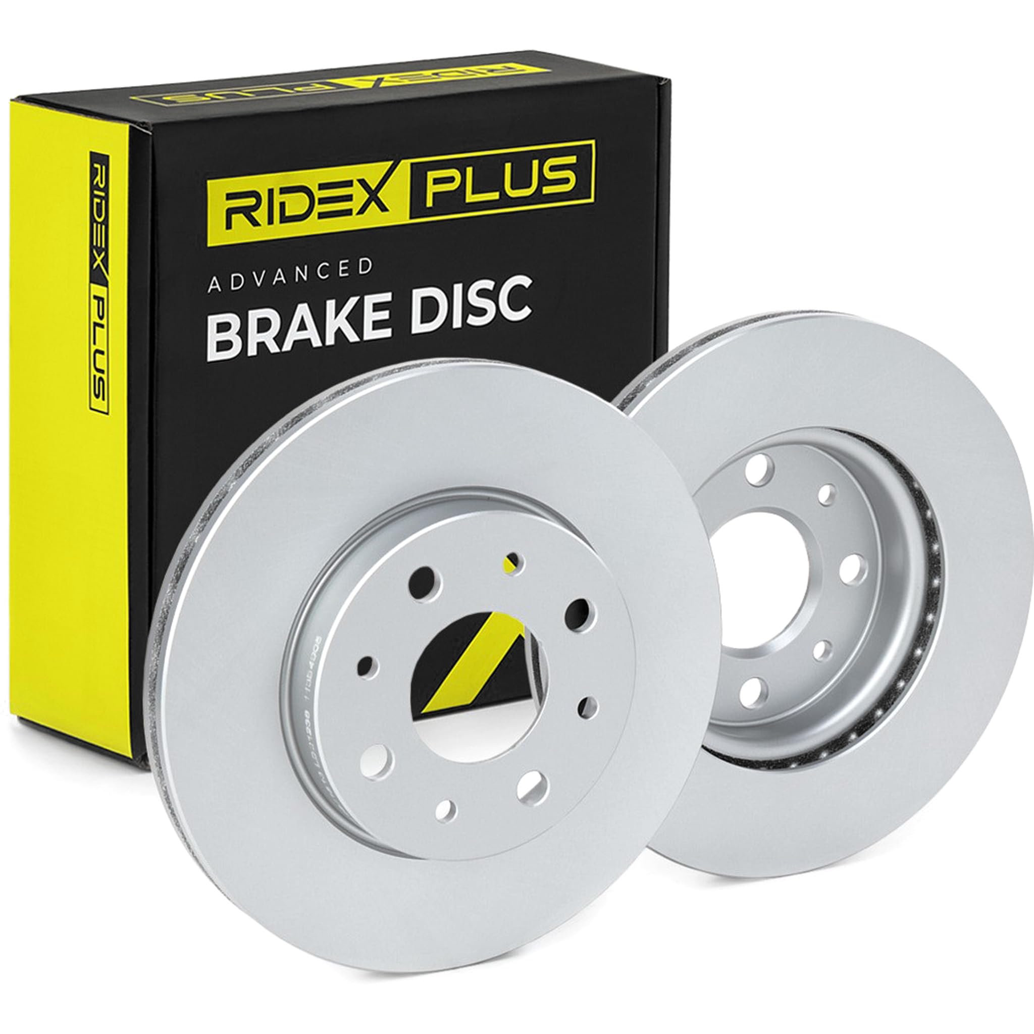 RIDEX PLUS 82B0406P 2x Disco freno Anteriore con bulloni/viti Compatibilità con FIAT 500 312