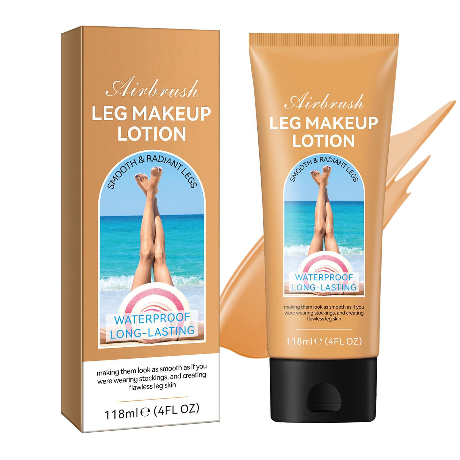 Trucco Gambe Impermeabile, Perfezionatore Vene Varicose, Correttore Copertura Completa