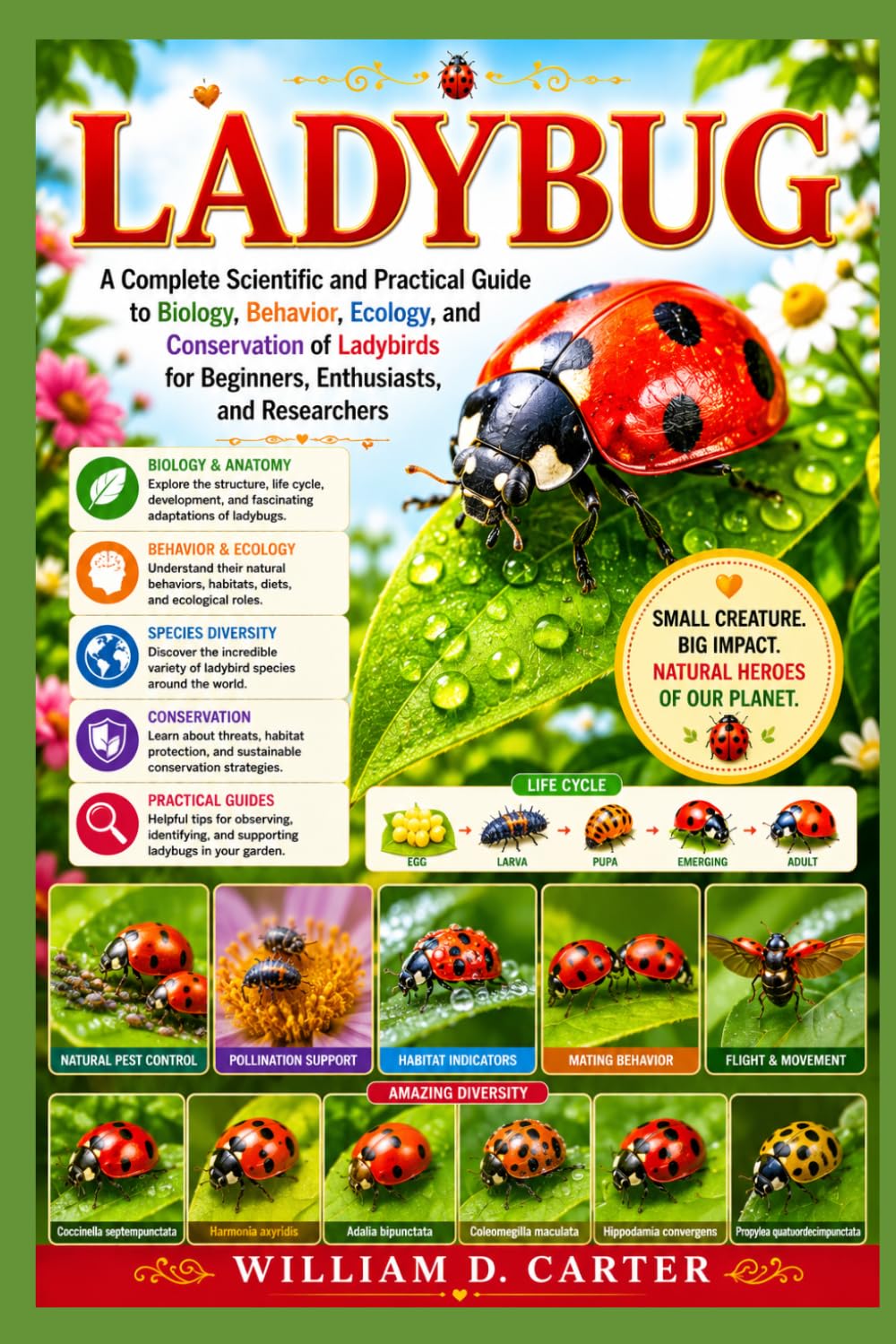 LADYBUG: A Complete Scientific and Practical Guide to Biology, Behavior, Ecology, and Conservation of Ladybirds for Beginners, Enthusiasts, and Researchers
