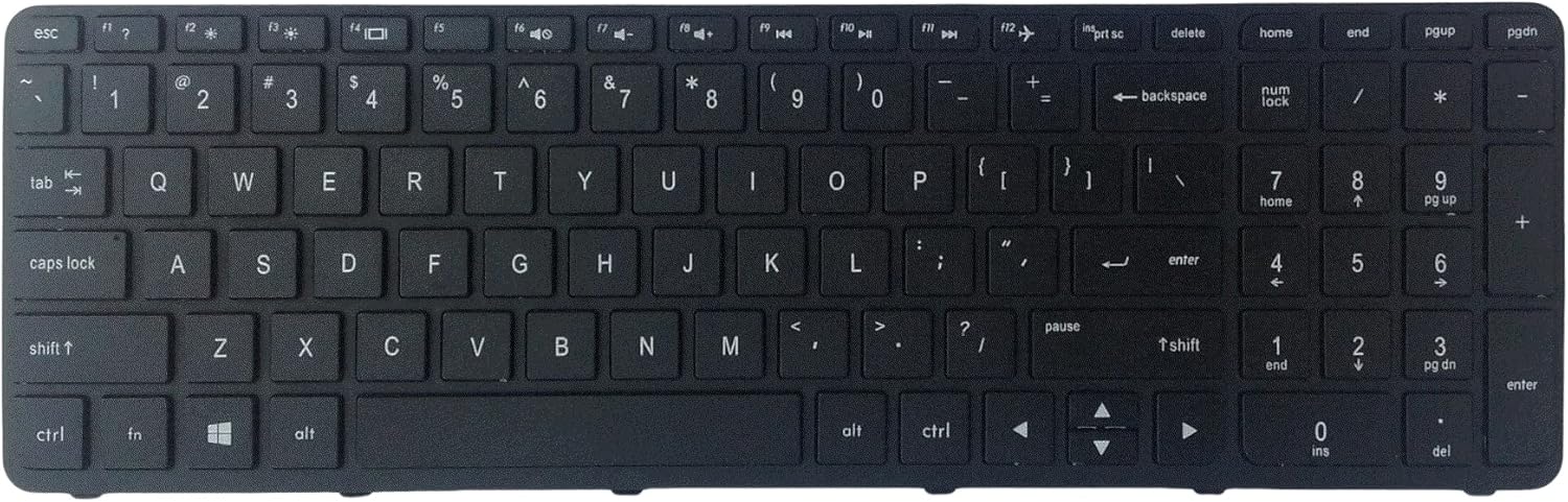 wangpeng New For HP 776778-001 749022-001 747140-001 Black US Keyboard With Frame
