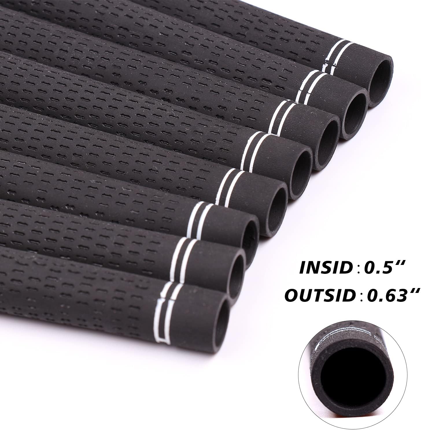 Singelila 13 Pack Rubber Hybrid Cord Grip Anti-Slip Standard/Mid Size Golf Grips for Men and Women - Premium Golf Club Grip Replacement with Durable Design