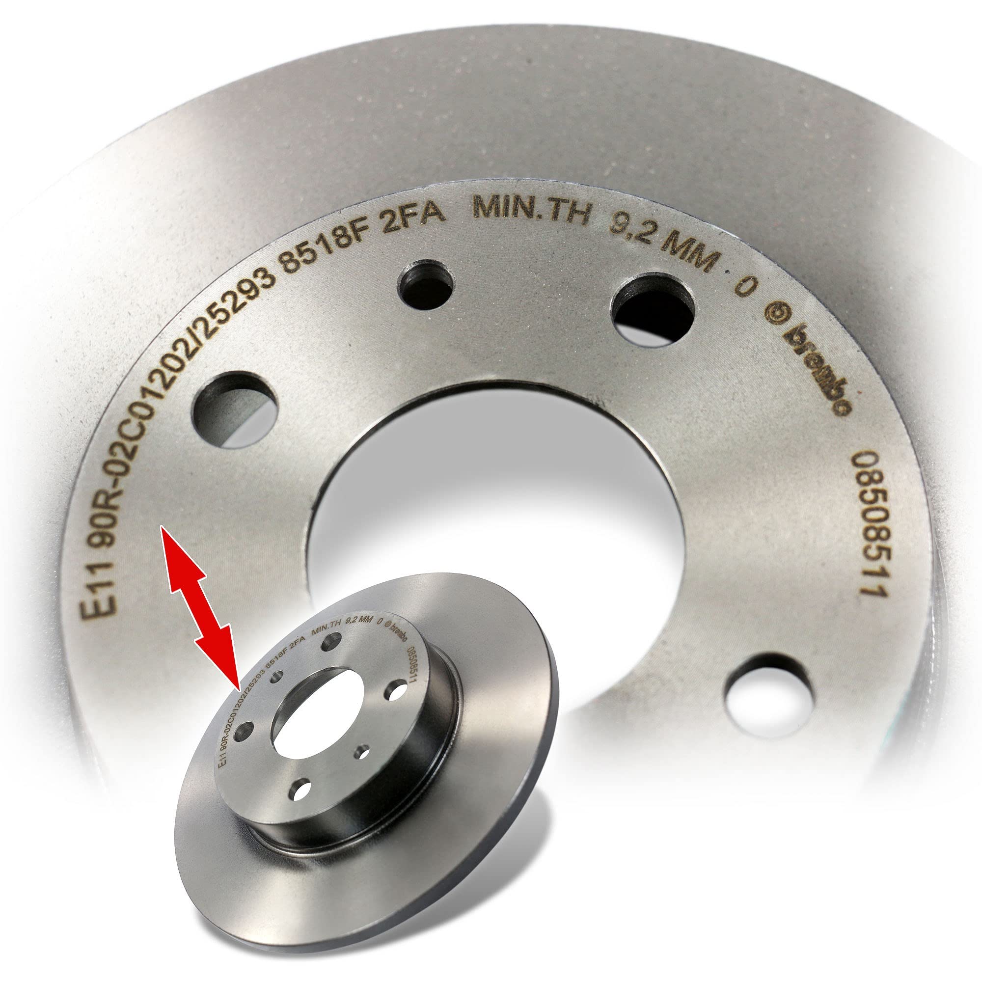 BREMBO Set di freni Coated Disc Line asse anteriore incl. dischi freno anteriori Ø 240 mm pieni e pastiglie freno anteriori compatibile con FIAT PUNTO (176_)(188_); FORD KA (RU8); LANCIA Y (840_)