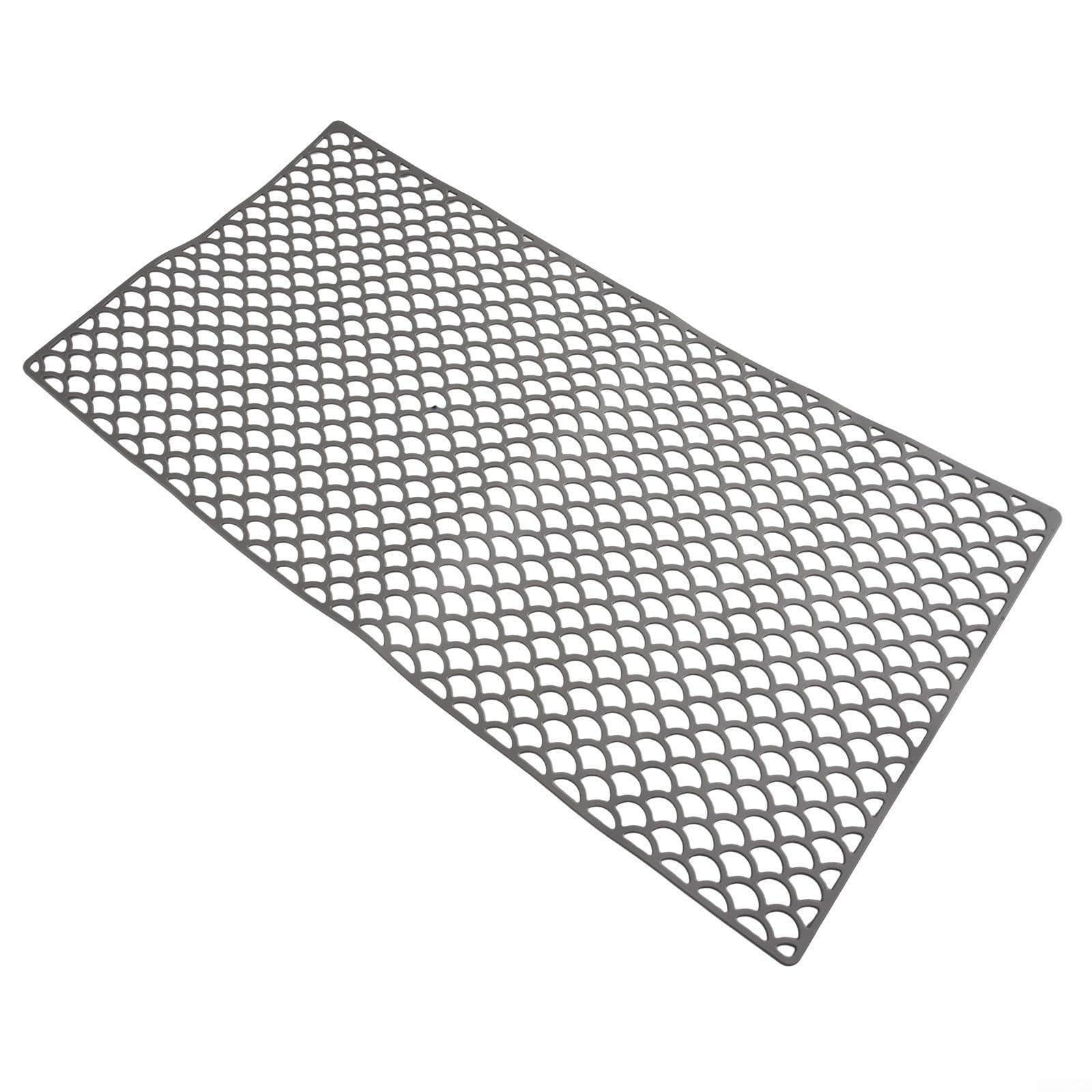 Extra Lar Sile Küchenspüle-Schutzmatte, 76 x 40 cm, hitzebeständig, rutschfest, schneidbar, Abtropfmatte, perfekt für graues Spülbeckenzubehör
