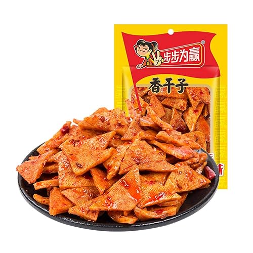 Helen Ou Hunan Speciality bubuweiying - Rebanada de tofu seco picante Xiangganzi 100g3.53oz0.22lb