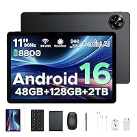 POPUX P11 Android 16 Tablet 11 Pollici, 48GB RAM+128GB ROM (2TB TF)