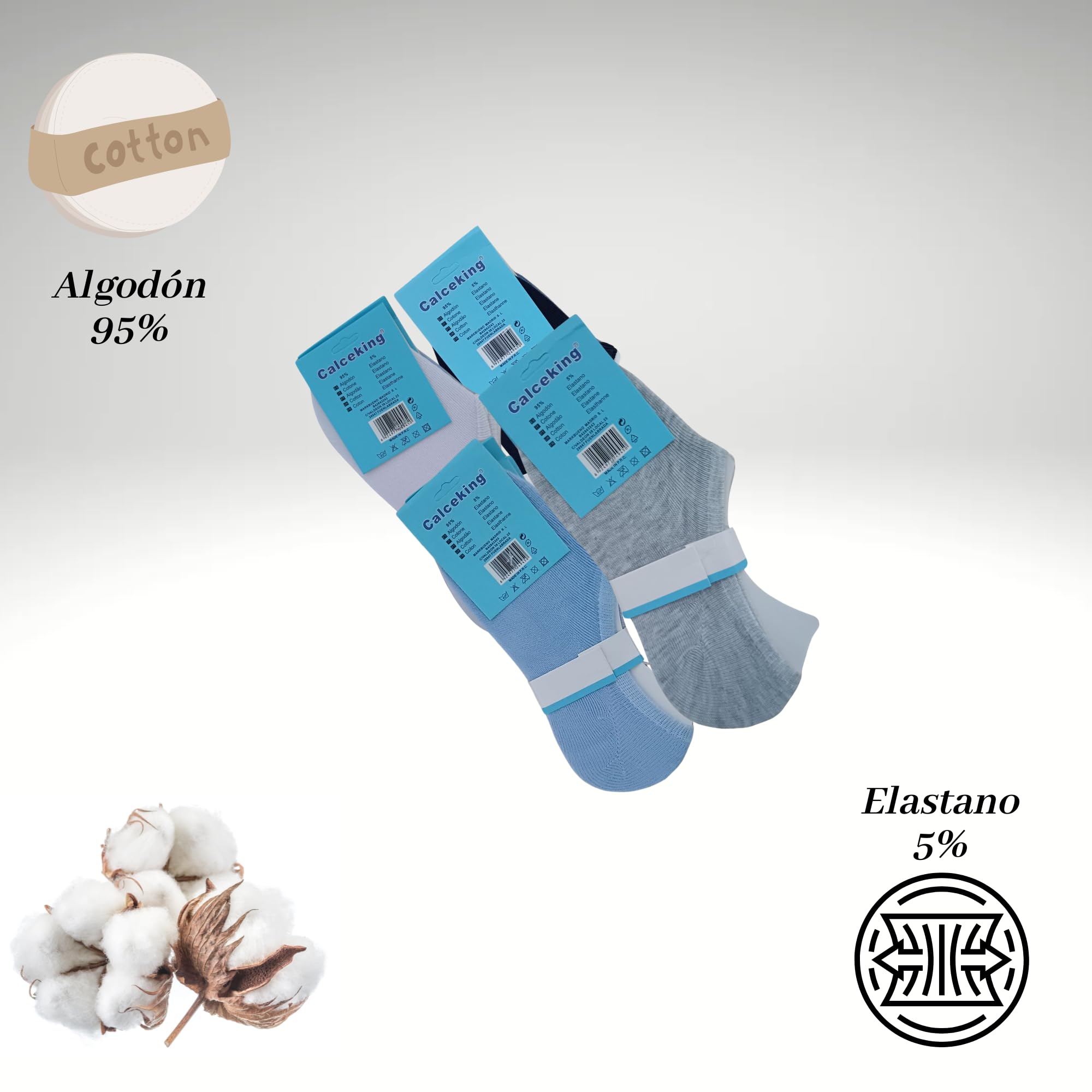 Lot de 12 paires de chaussettes invisibles pour garçon/fille, en pur coton, chaussettes courtes, respirantes, douces et antidérapantes, en silicone pour toutes les occasions