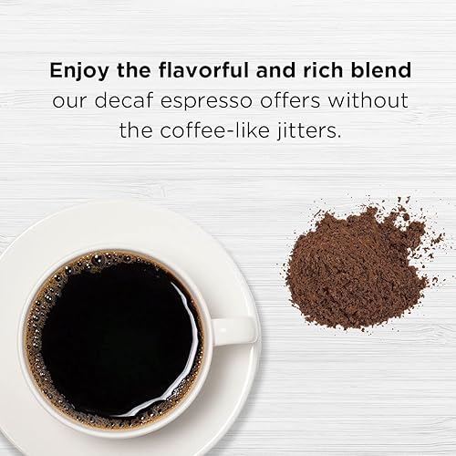Miniatura 3 de CAFFÉ CONTEMPO DECAF Espresso molido estilo italiano, descafeinación por proceso de agua, 1 libra, molido fino, tostado oscuro, café recién tostado,