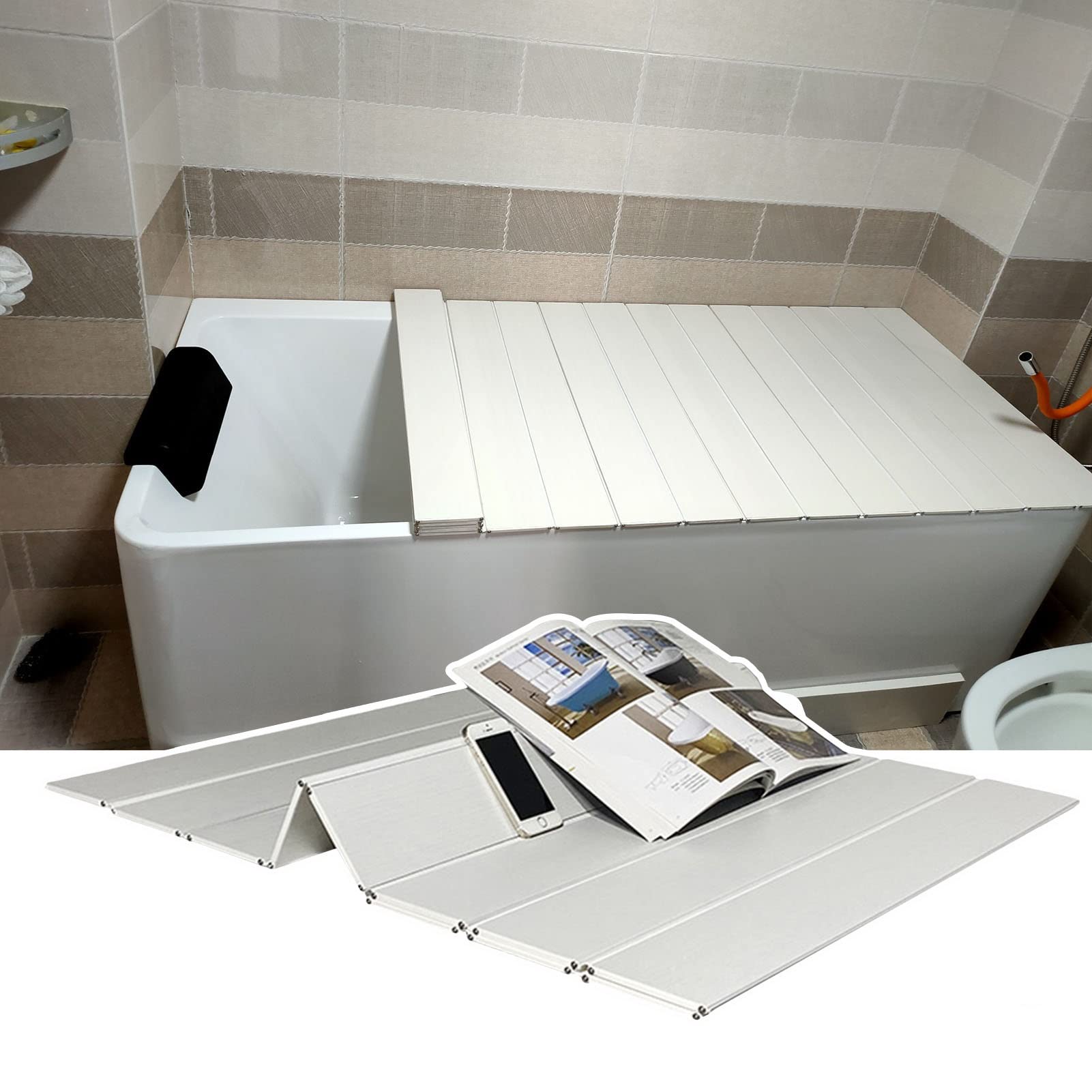 Pont de baignoire en PVC pour transformer votre salle de bain en spa privé