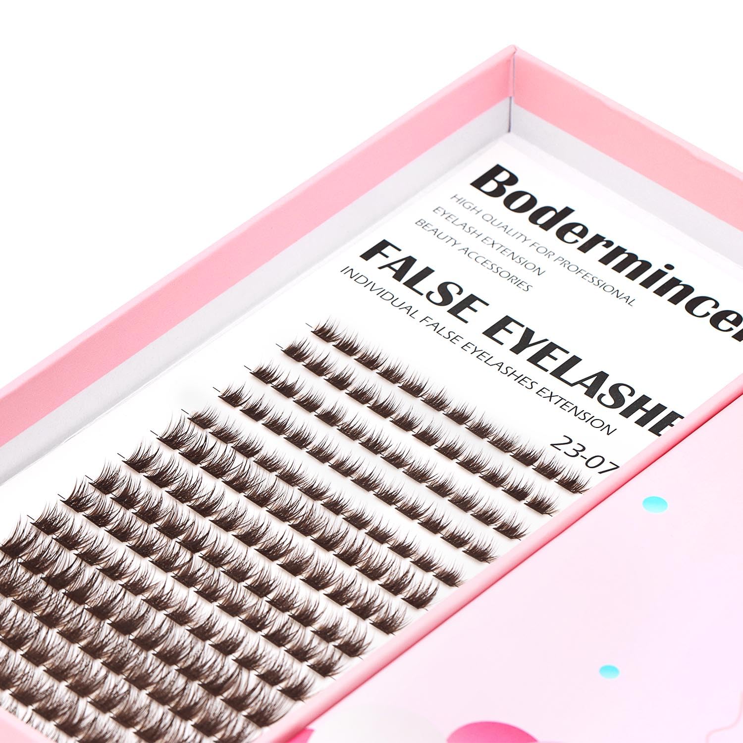 Bodermincer 180pcs D Curl Black Brown 12-14-16mm Mixed 14-16-18mm Mixed Length EyeLashes Lash Cluster False Eyelashes Brown 8-10-12mm