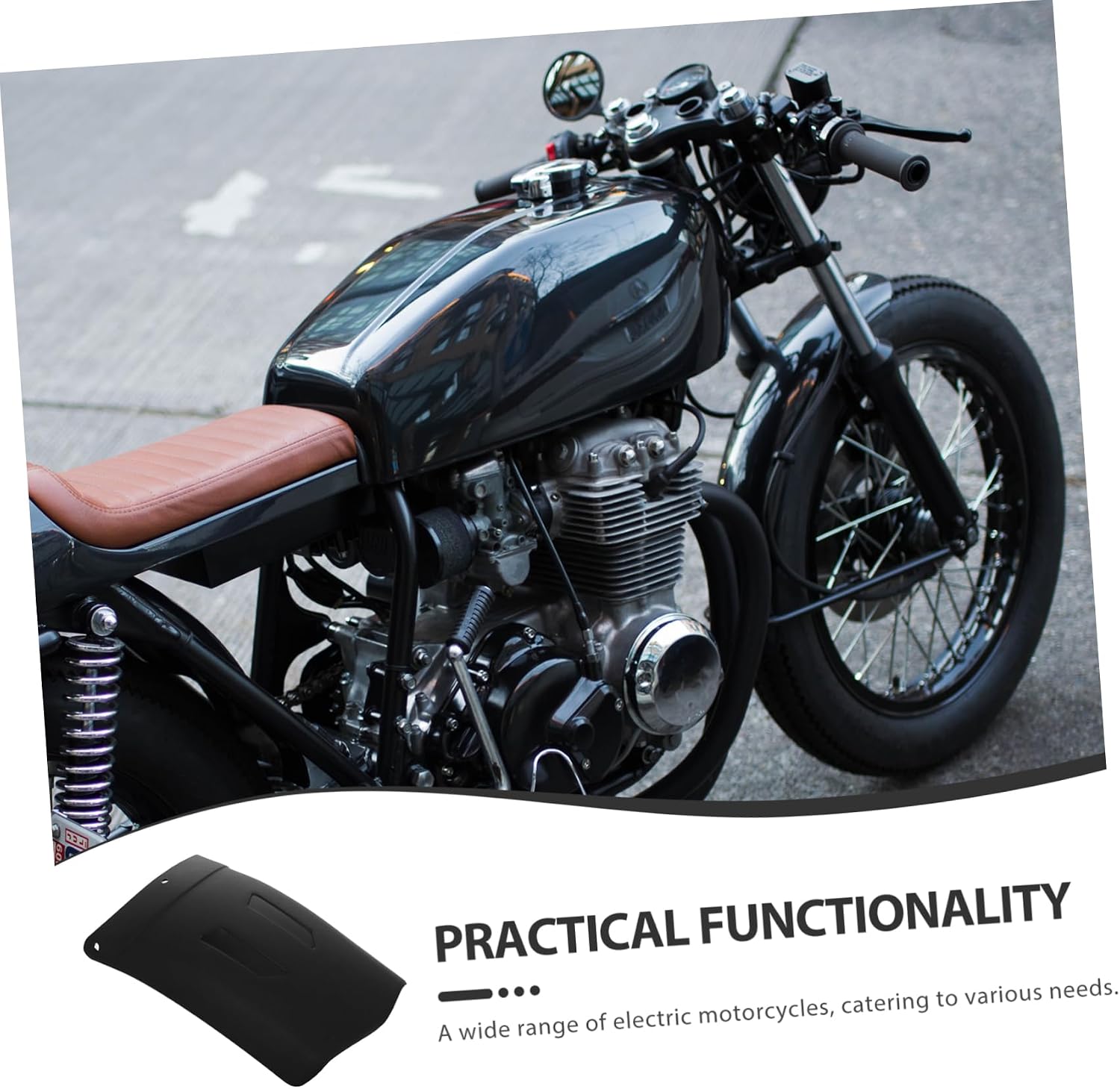Unomor Motorcycle Mudguard Sturdy Mudguards for Electric Bikes Front Rear Tire Splash Guards Fit Easy to Install
