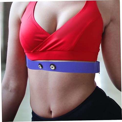 Miniatura 8 de Banda de pecho multifunción para frecuencia cardíaca, elástica, transpirable, resistente, ajustable para el pecho para deportes de fitness y