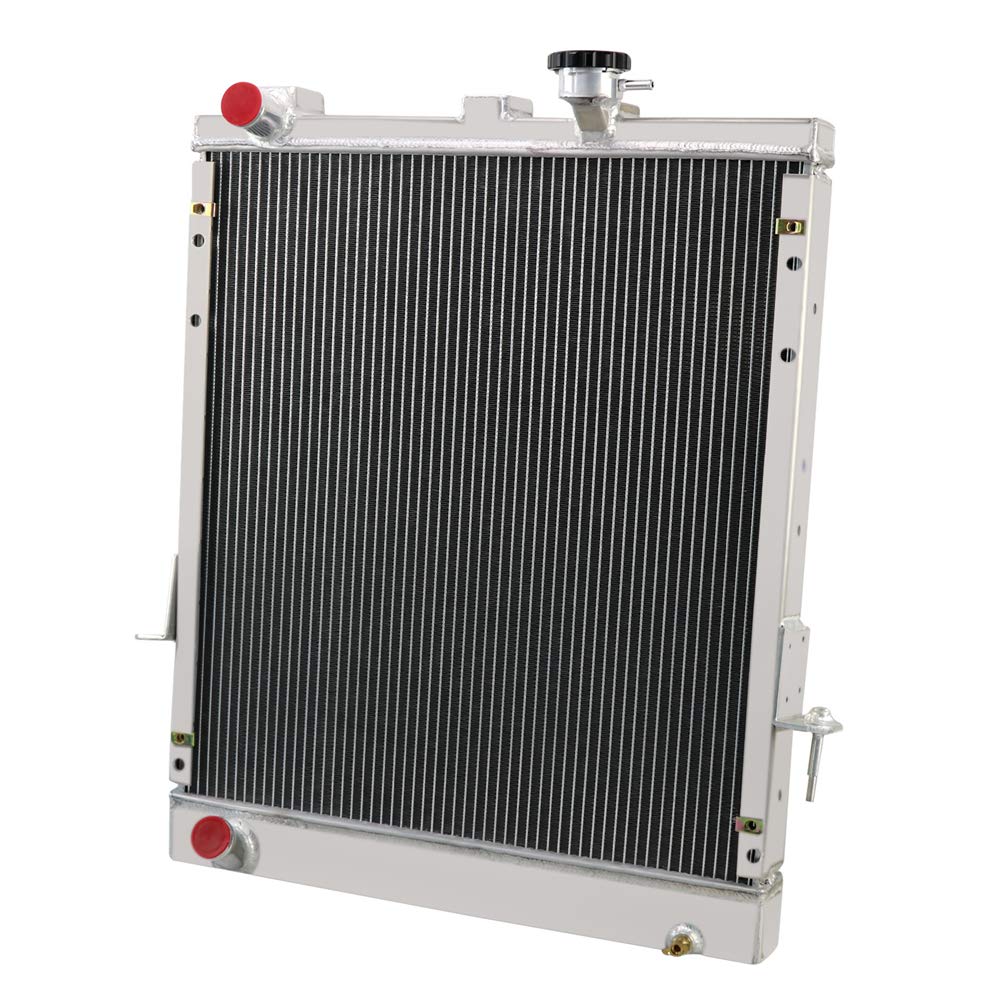 2 Row Core Aluminum Radiator for 1999-2004 00 01 02 03 Isuzu NPR NQR NRR & Chevy W3500 W4500 W5500 & GMC W3500 W4500 W5500 Tiltmaster/Forward, 4.8L L4